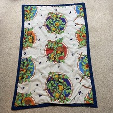 Vintage Teenage Mutant Ninja Turtles 1990 Blanket 57  x 38  