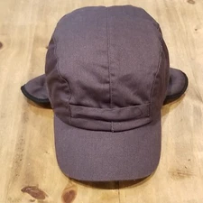 Trapper Hat Cap Size M/L Gray Insulated Ear Flaps Lined Winter Snow Ski