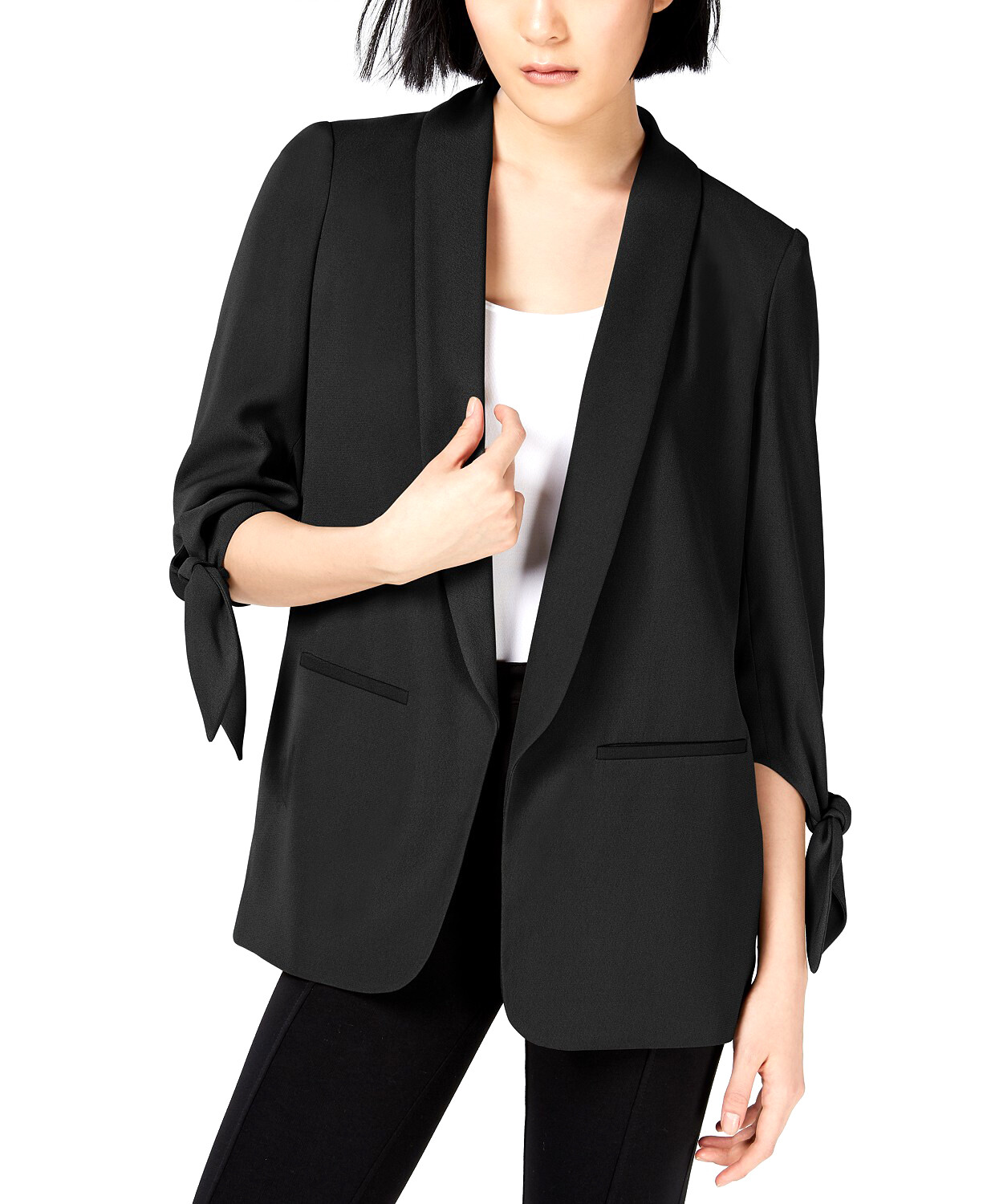 cut sleeve blazer