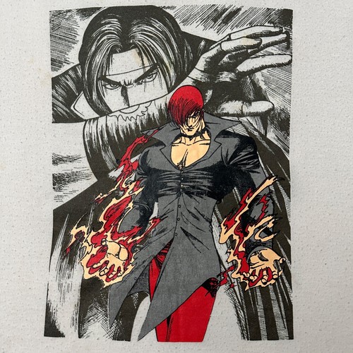 Iori Yagami The King of Fighters Young Men's White T-Shirt size Small - Picture 2 of 8