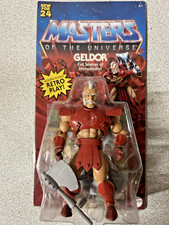 Masters Of The Universe Origins Geldor Retro Play New on Card UNPUNCHED MOTU