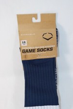2 Paires Chaussettes Baseball/softball Evoshield Rayées Bleues Taille M - Neuves