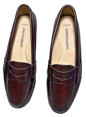 JOHNSTON & MURPHY HAYES LEATHER PENNYLOAFERS SIZE 10.5 M | eBay display picture 1