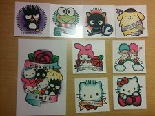 Hello Kitty Supercute Friendship Festival Sanrio Exclusive Set Of 9 Tattoos