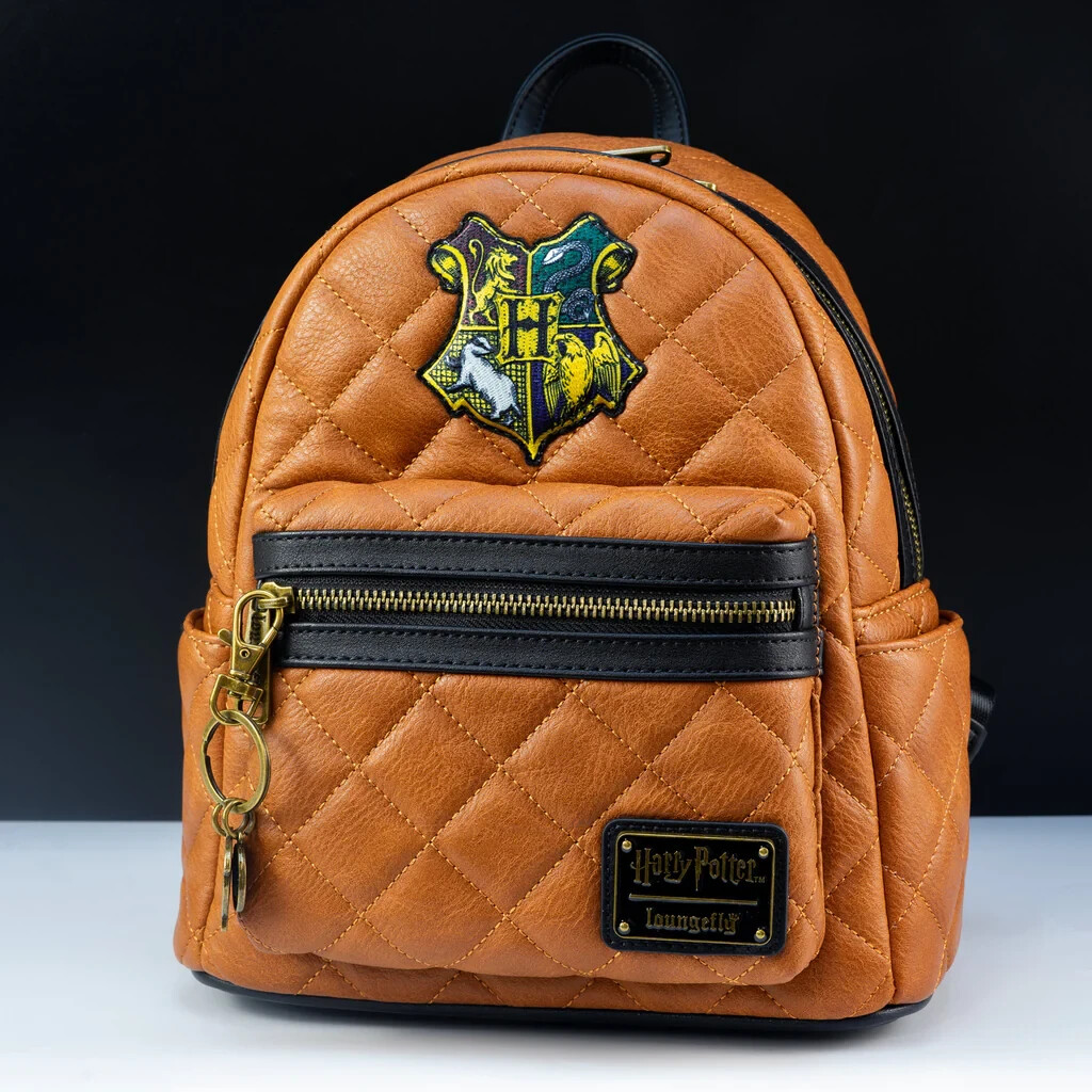 Loungefly Harry Potter Hogwarts Crest Quilted Mini Backpack  display picture 1
