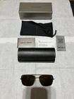 Giorgio Armani Sunglasses AR6142 Matte Pale Gold Frame , Dark Brown Lens