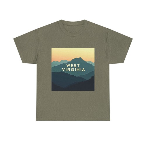 West Virginia T-Shirt, Appalachian Mountain Tee, WV State Shirt, Souvenir Gift, - Picture 22 of 37