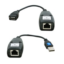 USB Extension Ethernet RJ45 Cat5e/6 Cable LAN Adapter Extender Over Repeater C