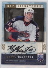 2006-07 Upper Deck Be a Player Signatures Manny Malhotra #MA Auto 10gc