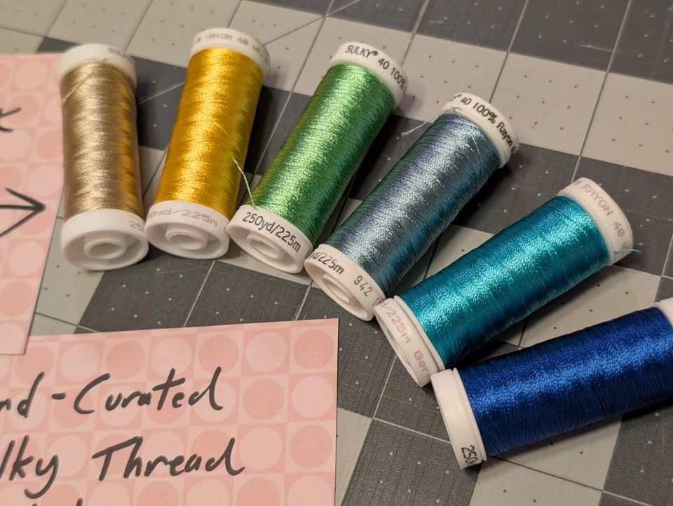 SULKY 40 Rayon LOT - 6 x NEW STOCK 8 x LIGHTLY USED 40wt 250yd Spools -US SELLER - Image 3 of 4