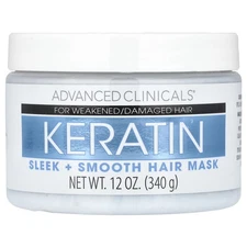 Keratin,  Sleek + Smooth Hair Mask,  12 oz (340 g)