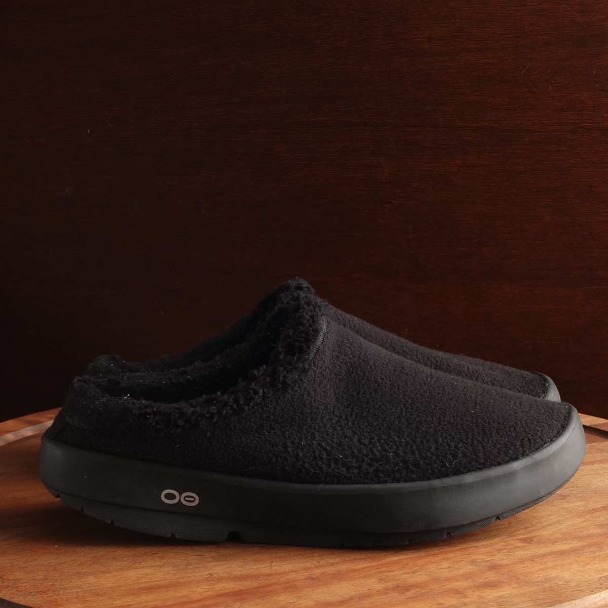 Oofos Mules Mens SZ 10 BLK OOcoozie Slip On Comfort Recovery  display picture 2