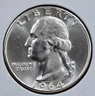 1964 MS Washington Quarter Blast White,  25C Combined Shipping