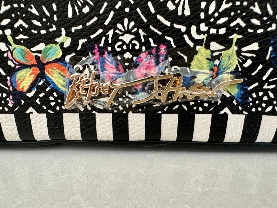 Betsey Johnson Confetti Garden Party Tote Bag Floral Butterfly NWT - Image 2 of 4