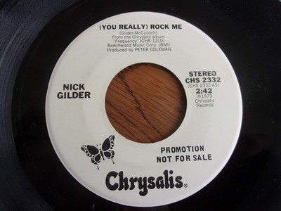 Nick Gilder - You Really Rock Me - Used Vinyl Record 7 - 9 - Promo - C8100z