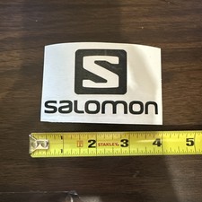 Salomon Logo Snowboard Black Sticker Decal Ski Skiing Boots Outdoor Approx 3.75  