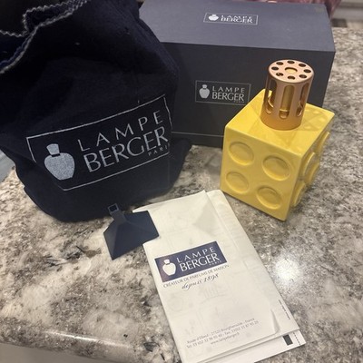 Lamps Berger Paris #3957 Yellow Dice in Original Box