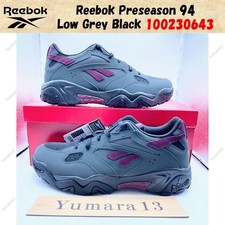 Reebok Preseason 94 Low Grey Black 100230643 Men's Size