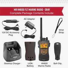 Cobra MR HH600FLTBTGPS Handheld Floating VHF Radio   6 Watt, GPS, Bluetooth, Sub