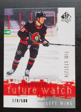 2020-21 SP Authentic Tim Stutzle Retro Future Watch RC 179/500 Ottawa Senators