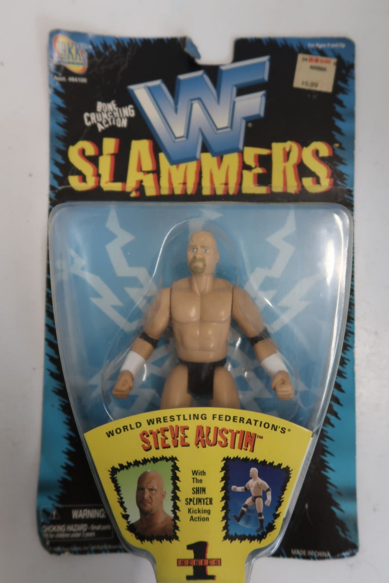1998 WWE Stone Cold Steve Austin WWF Slammers Series 1 Jakks