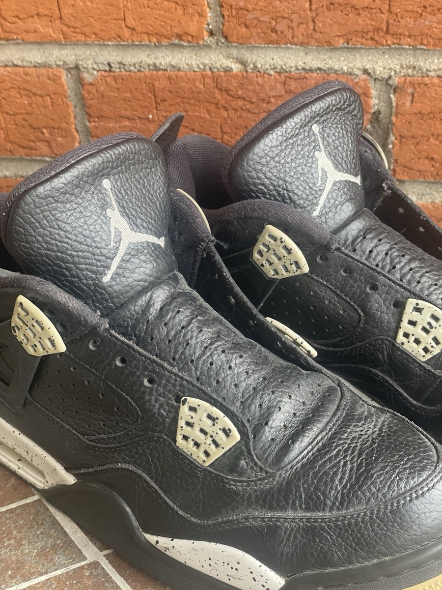 Nike Air Jordan 4 Retro LS Oreo Black Gray Mens 9.5 314254  display picture 1