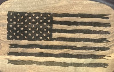 American Flag Cutting Board - Custom Laser Engraved -