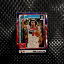 2024-25 Donruss Optic #273 Bub Carrington Purple Shock