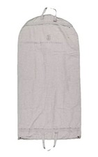 NEW BRUNELLO CUCINELLI 100 COTTON GRAY LOGO GARMENT BAG 60 x 100CM