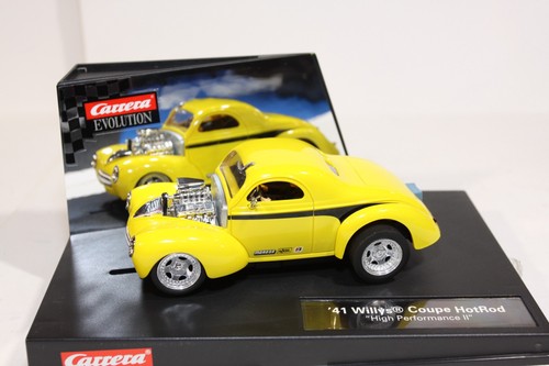 Voiture Slot Carrera Evolution 1/32 – Hotrod '41 Willys Coupé Supercharged – Neuve