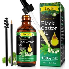 Jamaican Black Castor Oil - 100 Pure and Organic, 2.02 Fl Oz Pack of 1