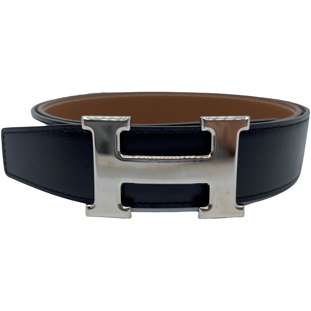 Authentic HERMES Constance Reversible H Belt 85 A… - image 2