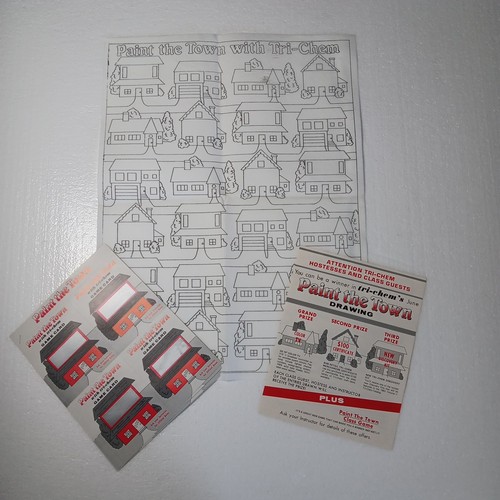 Tri-Chem Picture To Paint the Town Promotional Material Houses Liquid Embroidery