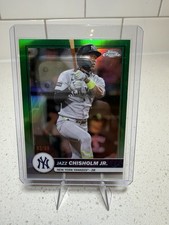 2026 Topps Jazz Chisholm Lot/2: Chrome #54 Gold/50 and Game Day Drip Green/99
