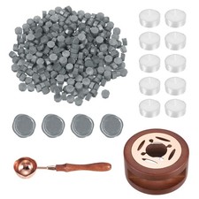 Wax Seal Kit, 300 Wax Beads, Candles, Grey