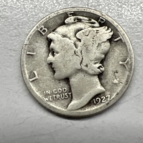 1927 MERCURY SILVER DIME ACTUAL COIN Get More Today & Save Shop Here Buy Here