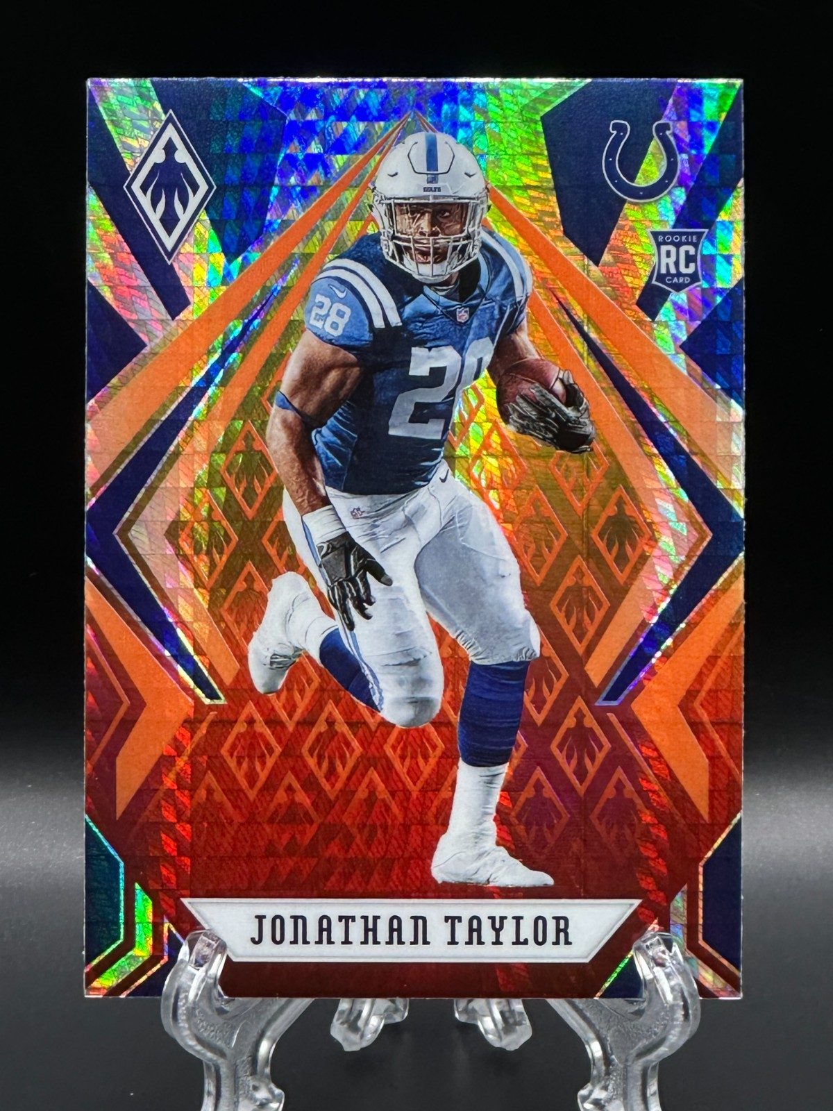 Jonathan Taylor 2020 Panini Phoenix Rookie Fire Burst #118 RC Colts