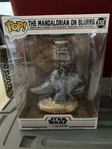 The Mandalorian on Blurrg 358 Star Wars Funko Pop Vinyl