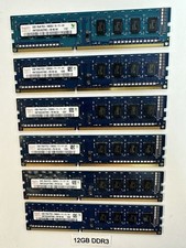 12GB 6x2GB DDR3 Desktop RAM PC3-12800 1600MHz UDIMM Hynix Mixed 1333/1600 Lot