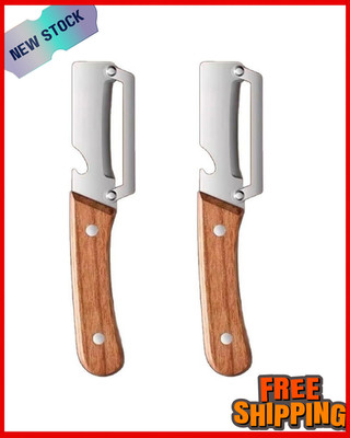 2-in-1 Stainless Steel Multifunctional Vegetable Peeler with Bottle Opener 2PCS