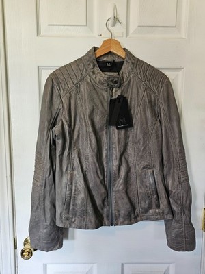 NWT Women's XL Mauritius Lamb Leather Moto Jacket