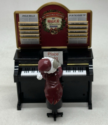 Mr Christmas 14677 Magical Maestro Mouse Animated Piano Music Box - Watch Video