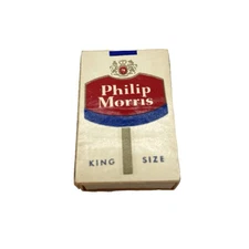 Vintage Phillip Morris King Size Match Box Made In Sweden Filled HTF Tobacco SEE