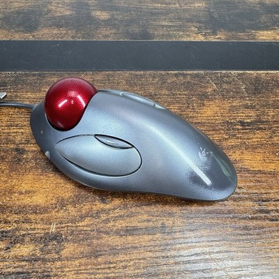 Logitech Trackman Marble Mouse T-BC21 kabelgebunden USB optischer Trackball getestet funktioniert