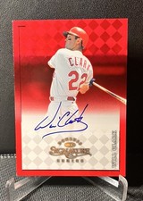 1998 Donruss Signature Series Will Clark Texas Rangers Auto