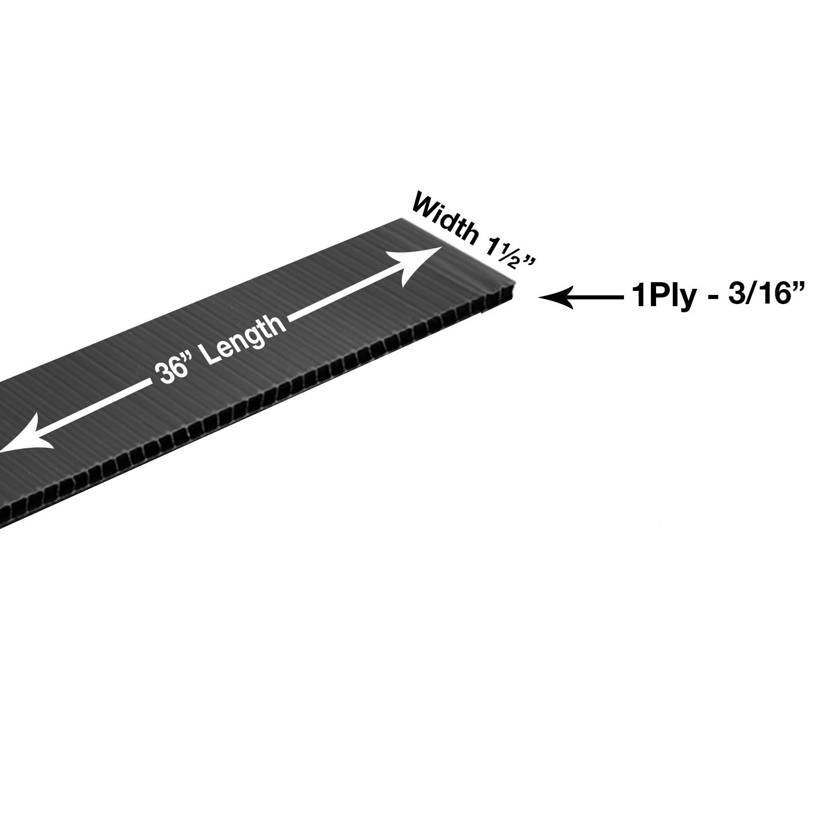 RafterVent Multi-Purpose 1-½" x 3/16" x 36" Roofing & Siding - 360 Pieces-1080FT