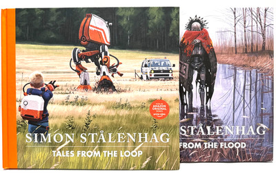 Lot of 2 Simon Stalenhag Tales from the Loop & Things from the Flood Hardcovers