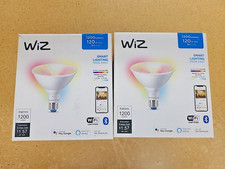 Lot of 2- WiZ PAR38 Color 120 Watt Equivalent Smart LED Wi-Fi Bulb, 603894 A-1