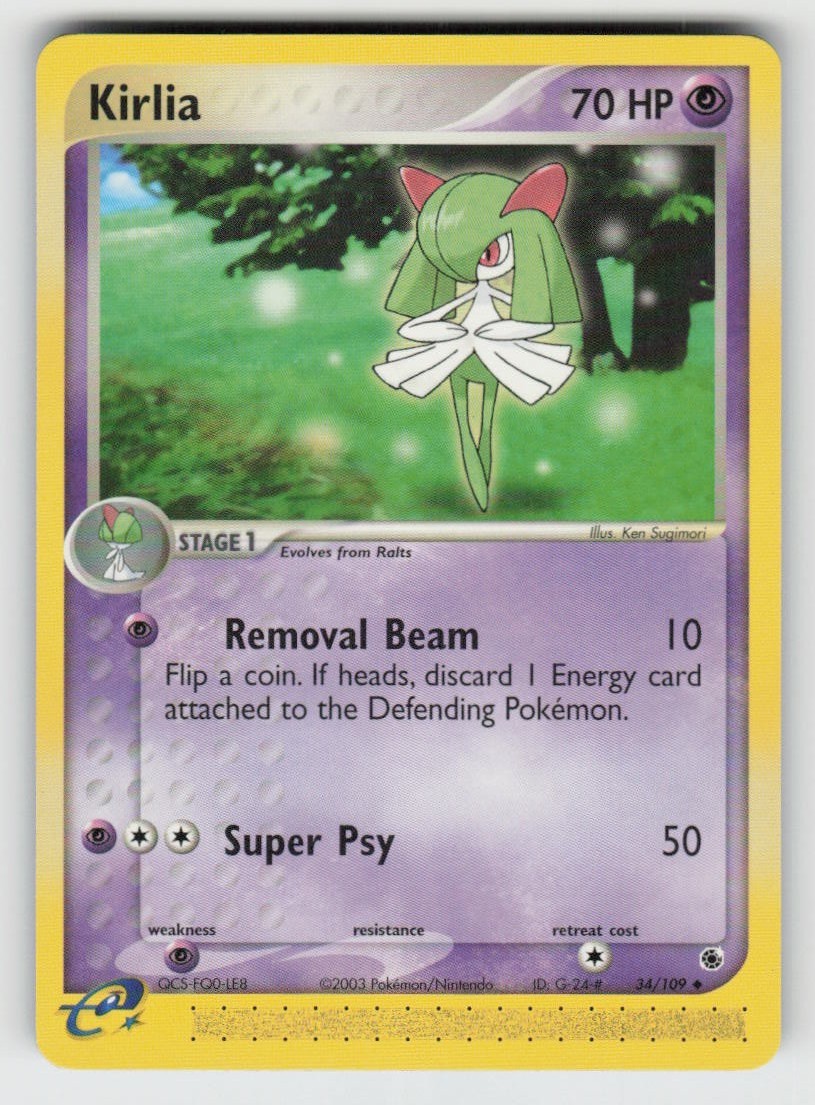 Kirlia 34/109 Uncommon Ruby & Sapphire Near Mint