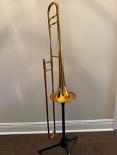 Rare 1980 s Vintage Conn Minick Design .500 Tenor Trombone, with 3 tuning pipes
